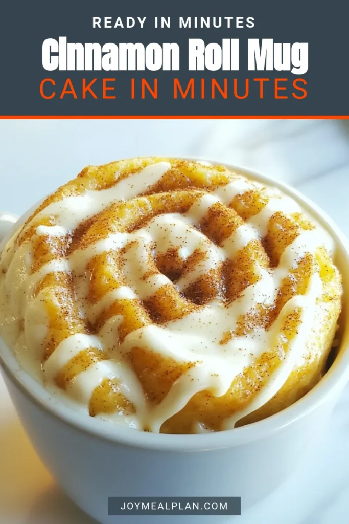 Craving a quick and delicious treat? Try this easy cinnamon roll mug cake! Perfect for microwave desserts, this single-serving cake is ready in just minutes. With simple ingredients like flour, sugar, and cinnamon, you can whip up a delightful quick cinnamon dessert. Ideal for satisfying your sweet tooth without the fuss. Save this recipe for your next sweet craving! #CinnamonRollMugCake #EasyMugCakeRecipe #MicrowaveDesserts #SingleServingCakes