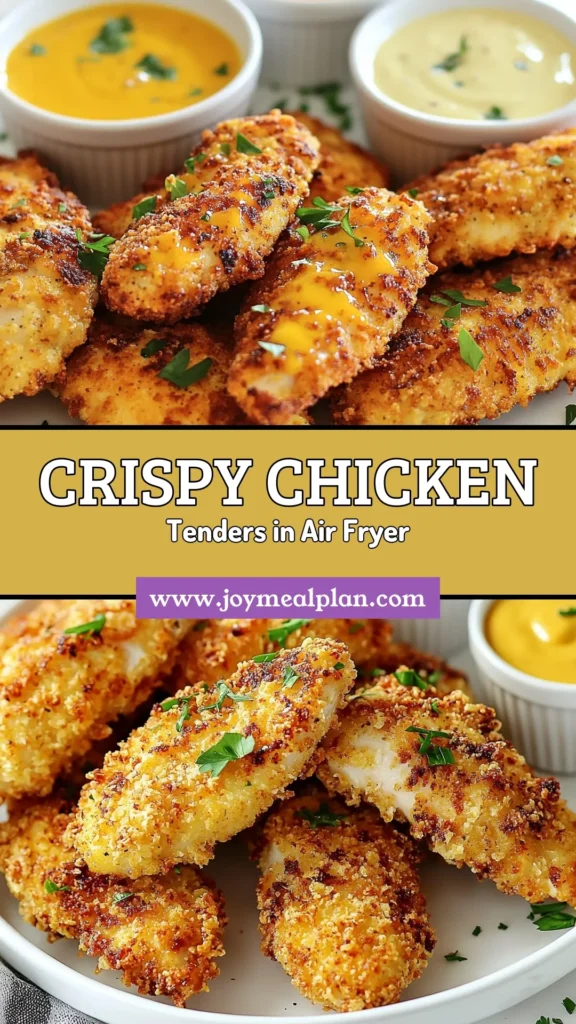 Discover how to make irresistible Crispy Air Fryer Chicken Tenders that are perfect for easy chicken dinners! This Air Fryer chicken recipe features tender, buttermilk chicken tenders coated in crunchy panko breadcrumbs for that extra crunch. Enjoy a healthier twist on classic chicken tenders that your family will love. Save this recipe and impress your loved ones with these delicious panko chicken tenders today! #AirFryerChickenRecipe #CrispyChickenTenders #EasyChickenDinners #ButtermilkChickenTenders