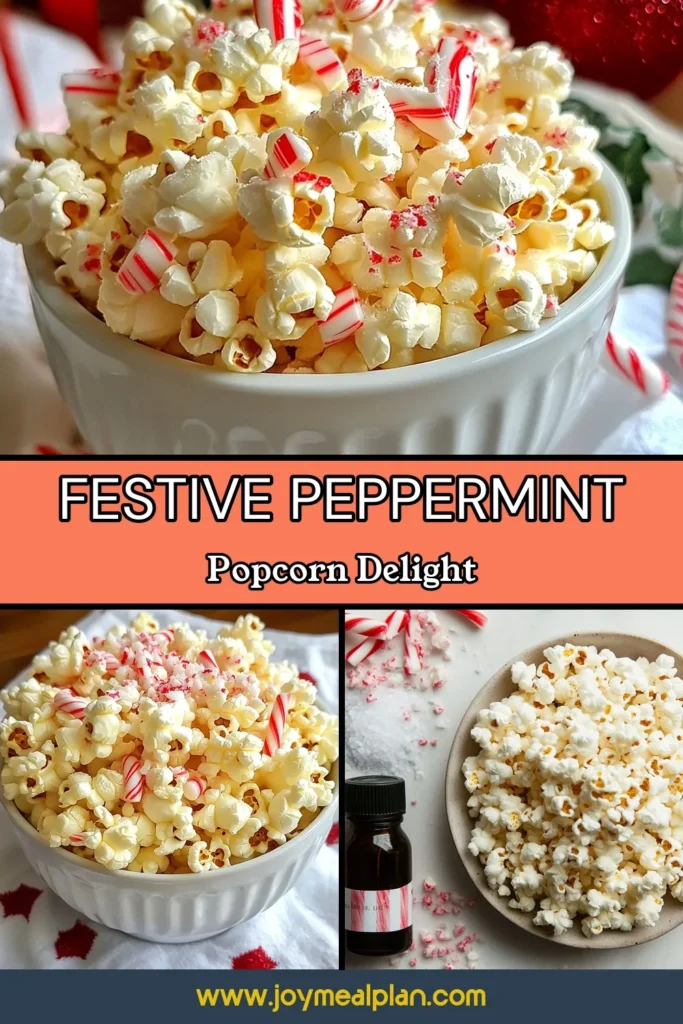 Indulge in the perfect Holiday Snack Recipe with this delicious Peppermint White Chocolate Popcorn! This festive popcorn treat combines creamy white chocolate with crushed candy canes, creating a delightful Candy Cane Popcorn Recipe ideal for gatherings or cozy nights in. Easy to make and perfect for sharing, this enticing recipe is a must-try. Save this for your next festive occasion! #PeppermintWhiteChocolatePopcorn #HolidaySnackRecipes #FestivePopcornTreats #WhiteChocolatePopcorn