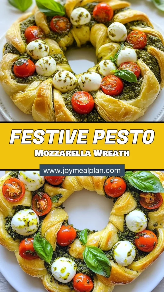 Create a stunning centerpiece this holiday season with a Pesto Mozzarella Christmas Wreath. This festive wreath recipe combines delicious puff pastry and creamy mozzarella, making it the perfect addition to your Christmas appetizers. Easy to prepare, this pesto snack is sure to impress your guests. Follow this simple recipe for a mouthwatering treat that brings everyone together. Save this Pesto Mozzarella Wreath recipe for your next gathering! #PestoMozzarellaWreath #ChristmasAppetizers #PuffPastryRecipes #FestiveWreathRecipe
