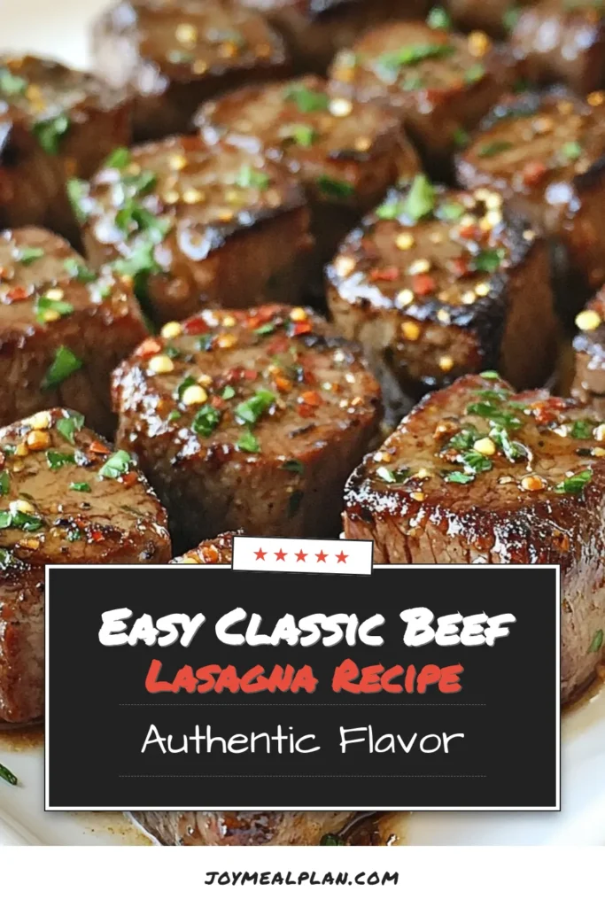 Looking for an easy and delicious dinner idea? Try these garlic butter steak bites! Made with tender sirloin steak, this quick recipe brings flavor and satisfaction to your table in just 20 minutes. Sear the steak bites to perfection and toss them in a rich garlic butter sauce for an irresistible dish. Perfect for weeknight meals or entertaining guests. Don't miss out—save this recipe for your next culinary adventure! #GarlicButterSteakBites #EasySteakRecipes #QuickDinnerIdeas #GarlicSteakBites