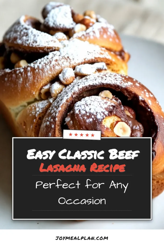 Indulge in the heavenly goodness of Chocolate Hazelnut Babka! This easy Babka recipe combines rich chocolate hazelnut spread and crunchy hazelnuts for a delightful homemade chocolate babka experience. Perfect for coffee breaks or dessert, this Nutella babka will impress your friends and family. Try baking with hazelnuts today! Click to save this irresistible recipe. #BabkaRecipe #ChocolateHazelnutBabka #NutellaBabka #BakingWithHazelnuts