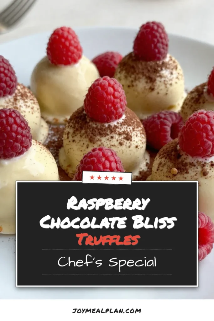 Indulge in the rich flavors of homemade Raspberry White Chocolate Truffles with this easy raspberry dessert recipe! These no-bake truffles combine creamy white chocolate and fresh raspberries, perfect for any occasion. Follow our simple steps for delightful chocolate truffles with raspberries that are sure to impress your guests. Try this delicious homemade truffle recipe today! Save and share! #RaspberryDessert #ChocolateTruffles #NoBakeTruffles #TruffleRecipe