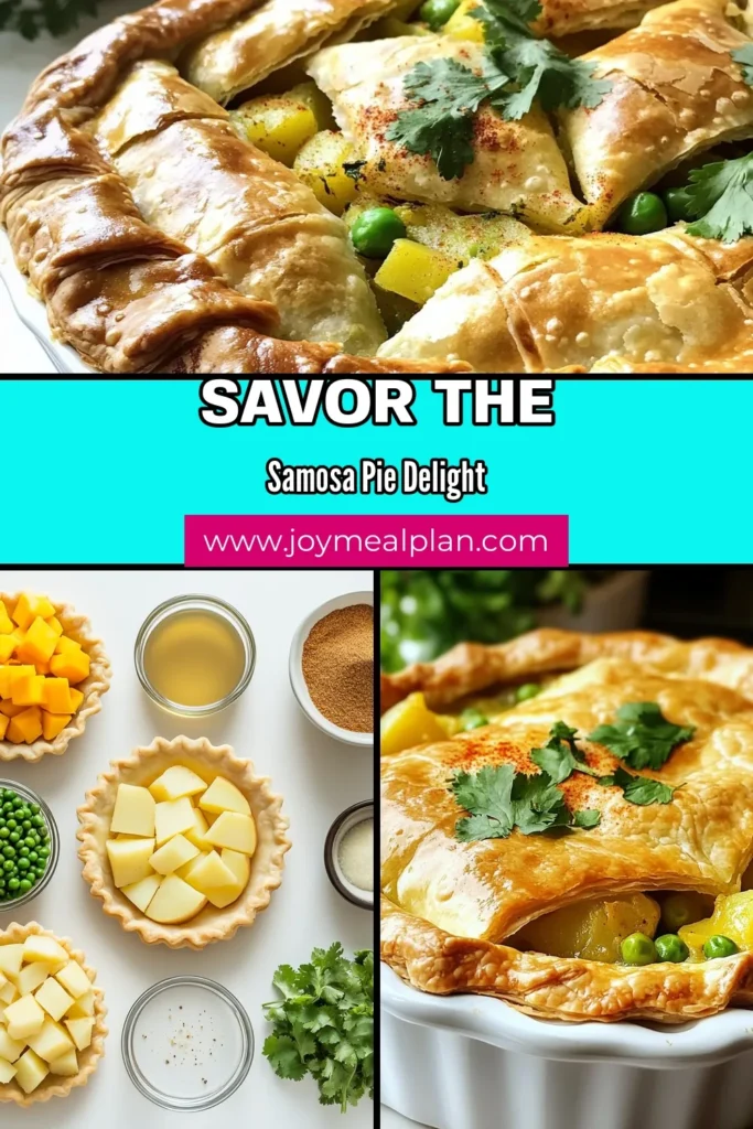 Craving a flavorful twist on a classic? Try this Easy Indian Samosa Pie! This savory samosa pie features a delicious vegetarian filling of spiced potatoes and peas, making it the perfect Indian samosa recipe for any occasion. Packed with rich flavors, it’s an ideal dish to impress friends and family. Save this spiced potato pie for your next gathering and enjoy a comforting taste of India! #SamosaPie #IndianSamosaRecipe #VegetarianRecipes #ComfortFood